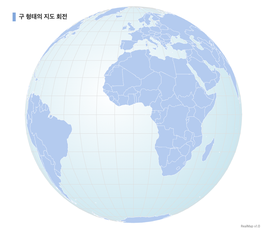 프로젝션(Projection) — Mercator · Miller · EqualEarth · Orthographic